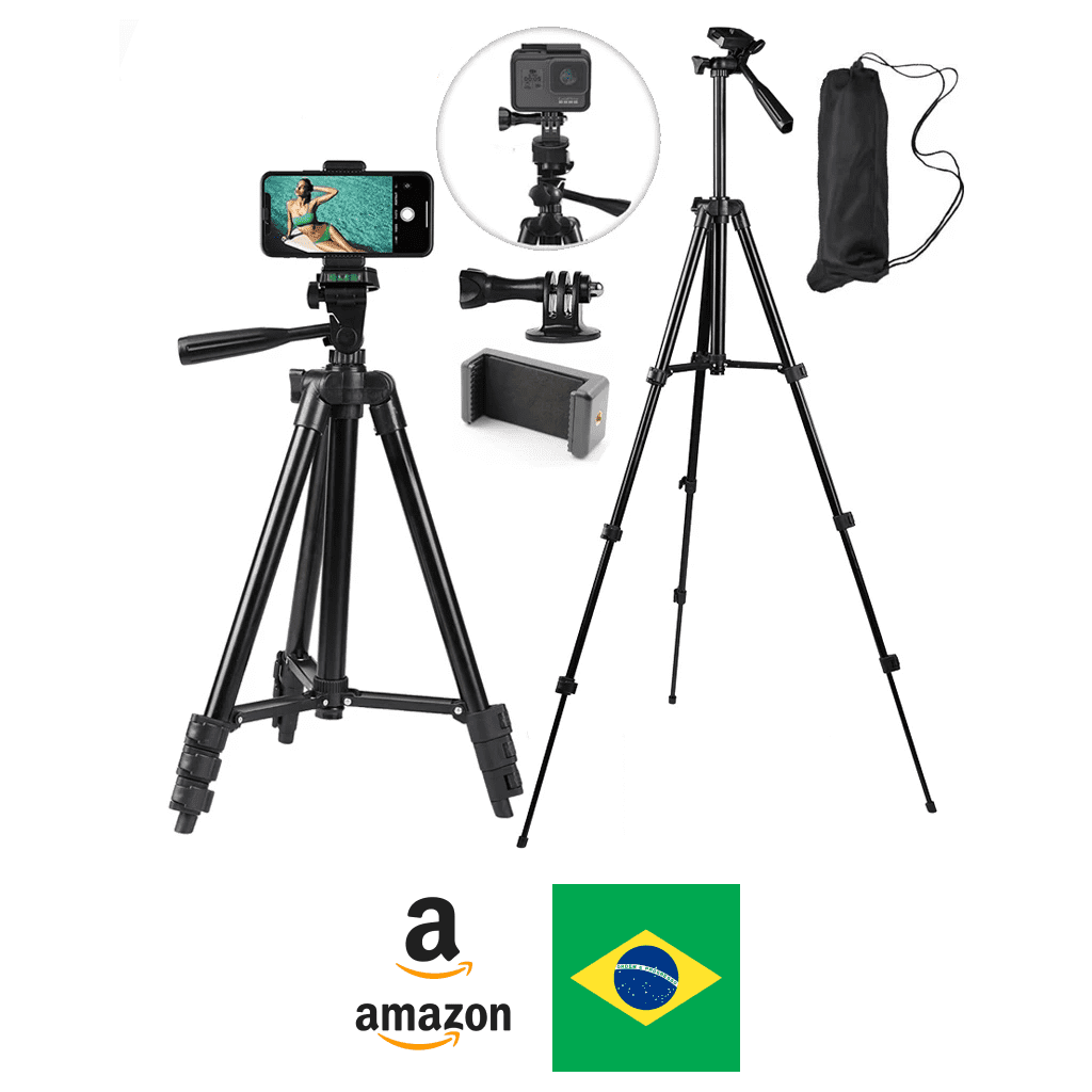 Comprar Tripé Universal Telescópico para Celular Amazon Brasil Gaszed